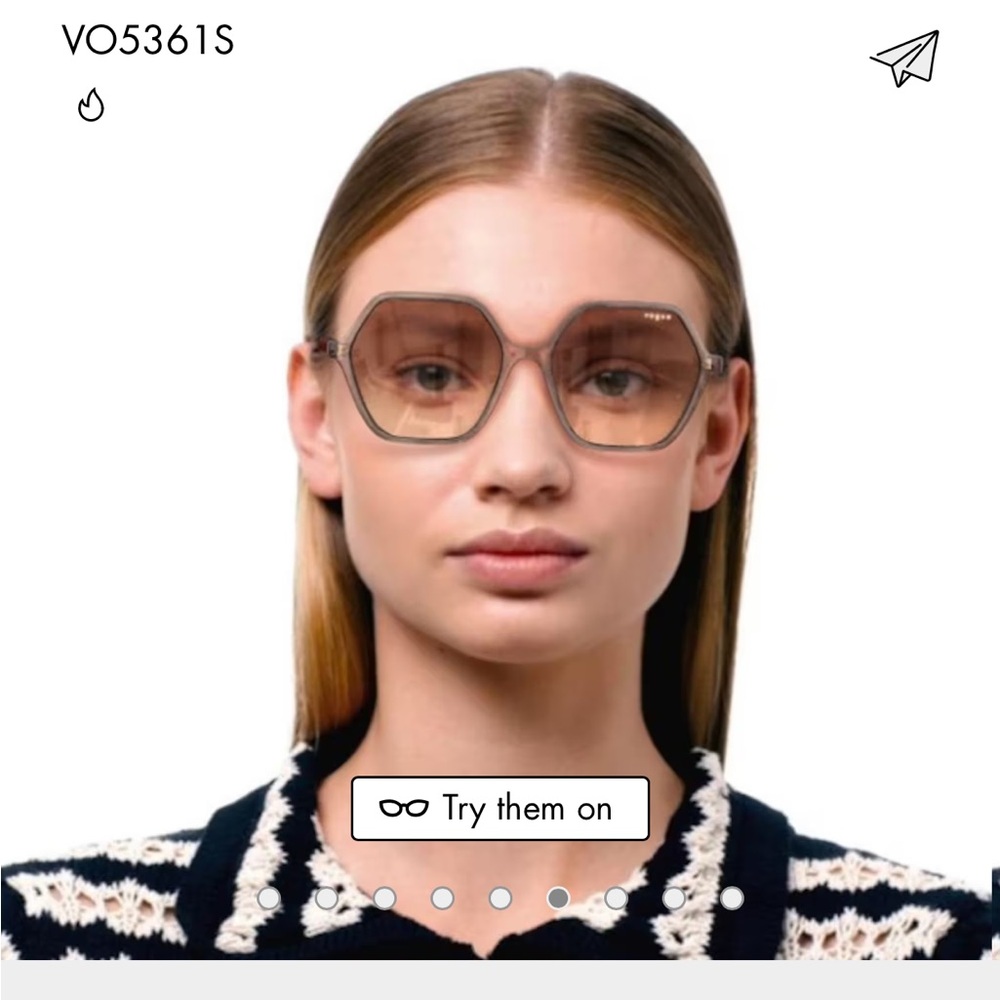 Vintage look hexagon shaped sunglasses